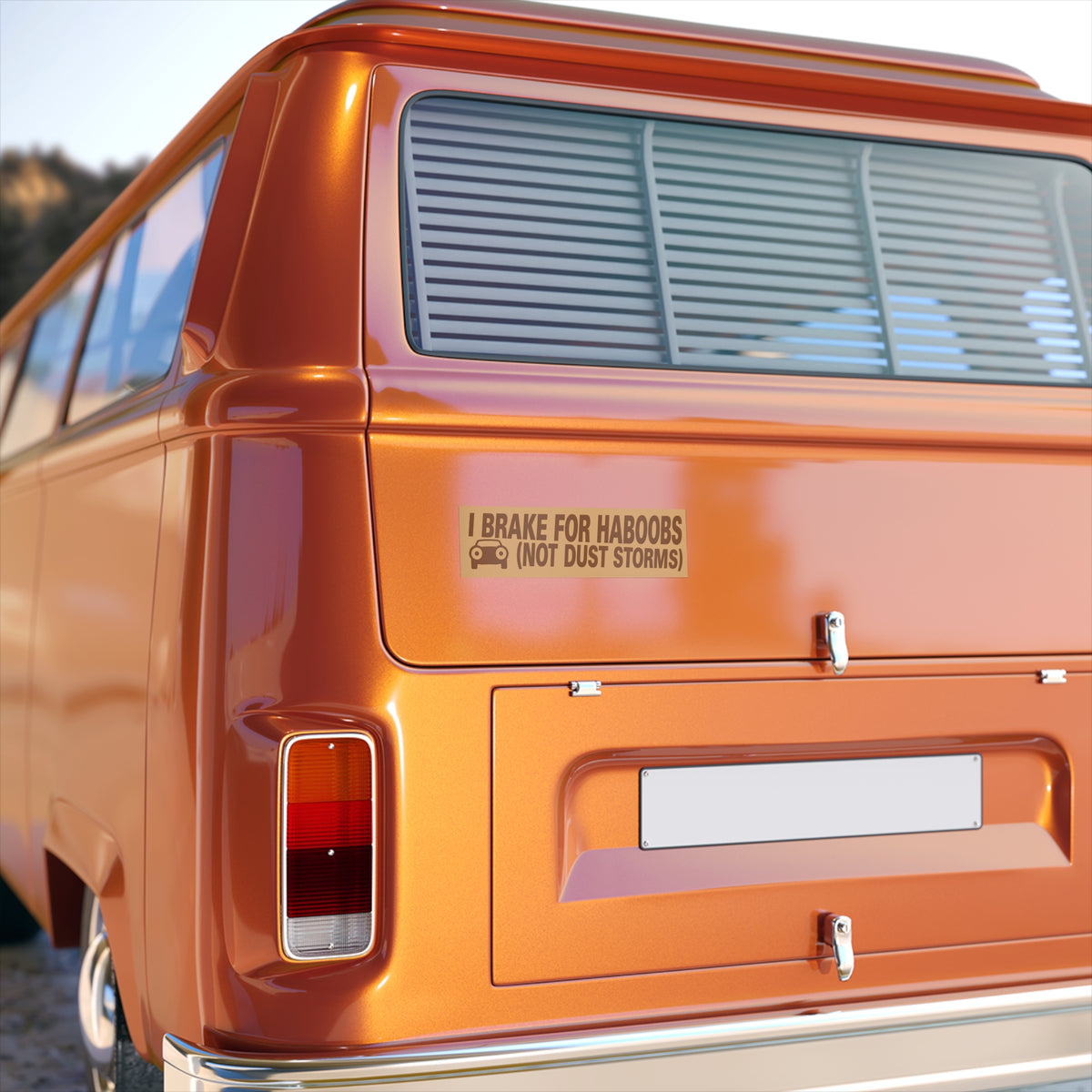 Bumper Sticker — "I BRAKE FOR HABOOBS (NOT DUST STORMS)"