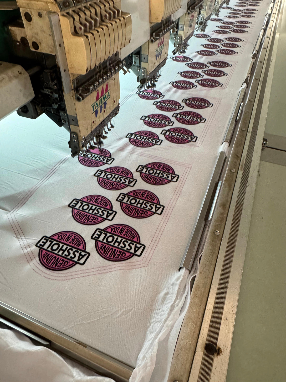 Genuine Asshole Made in USA - Premium Iron-On Heat Press Patch